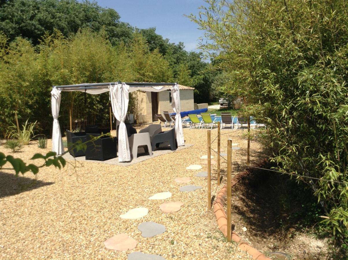 Villa La Charmeuse Fleurie Collias Exteriör bild